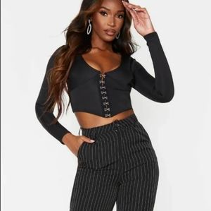 Pretty Little Thing Scuba Crop Top